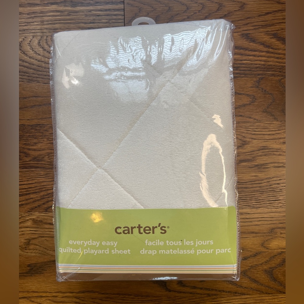 NWT Carter's Everyday Easy Quilted Playard Sheet
